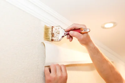 Pose de papier peint à Dietwiller — revêtements muraux et toiles de verre